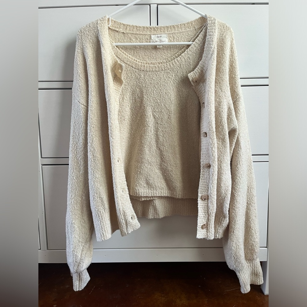 Cozy Cream Sweater Set